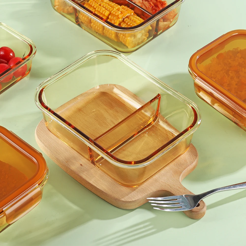 High Quality Colored  Glass Bowl Set Fruit Bowl Glass Plate Pot Wholesale Glass Bowls With Lid