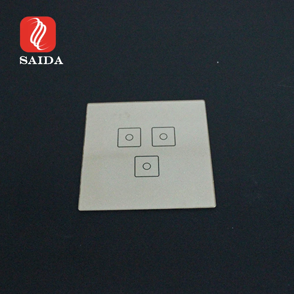 Customized Smart Home Touch Wall Switch Glass Smart Switch White Printing Panel Glass