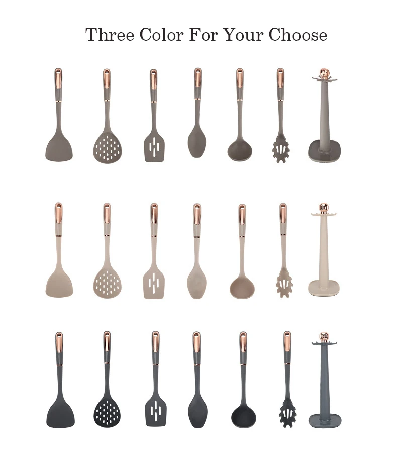Heat Resistant Customized Wholesale Colorful Household Home Kitchen Accessories Tools Cooking Utensils Set