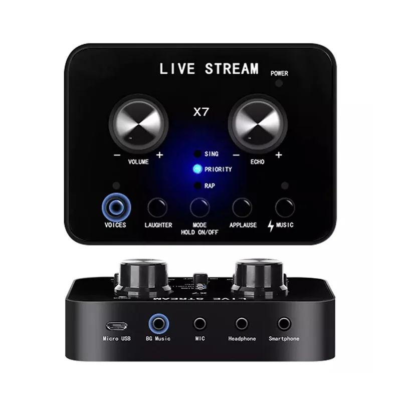 Chinese/English Version Voice Changer Voice Changer Mobile Computer Compatible with External Electronic Audio Live Sound Card