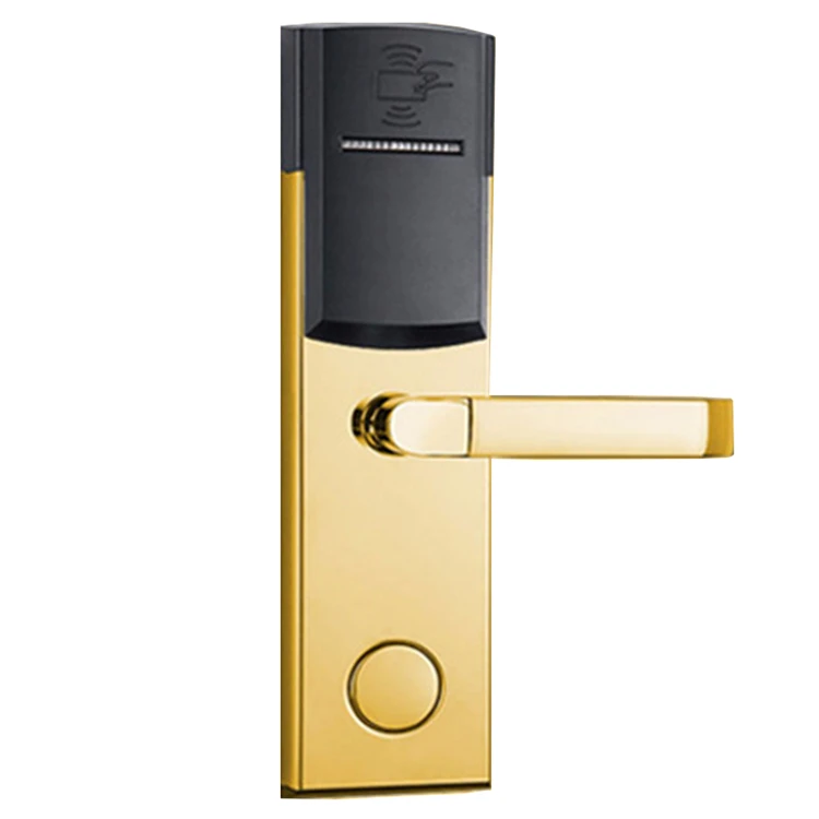 stainless steel electronic smart card key RFID access control hotel door lock