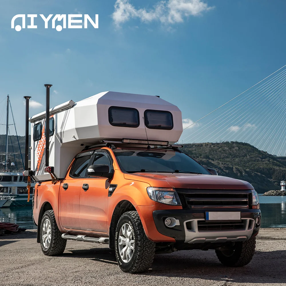 Короткая кровать горка из стекловолокна большой поп-топ Jac Queen Expedition Box на крошечной кровати караван мини-грузовик Кемпер RV для Ridgeline