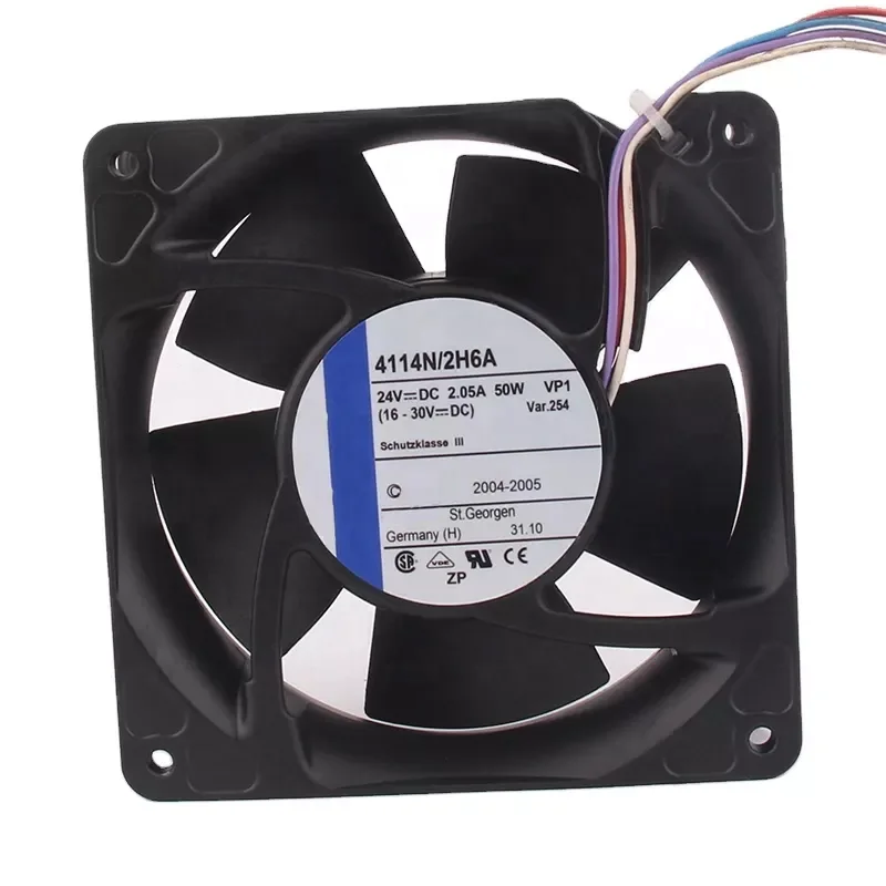 Новый немецкий 12 В 48 DC24V 2.05A EC AC 50 Вт 120x120x38 мм см 12038 инвертор промышленный Осевой поток вытяжка 4214n/2H6A охлаждающий вентилятор