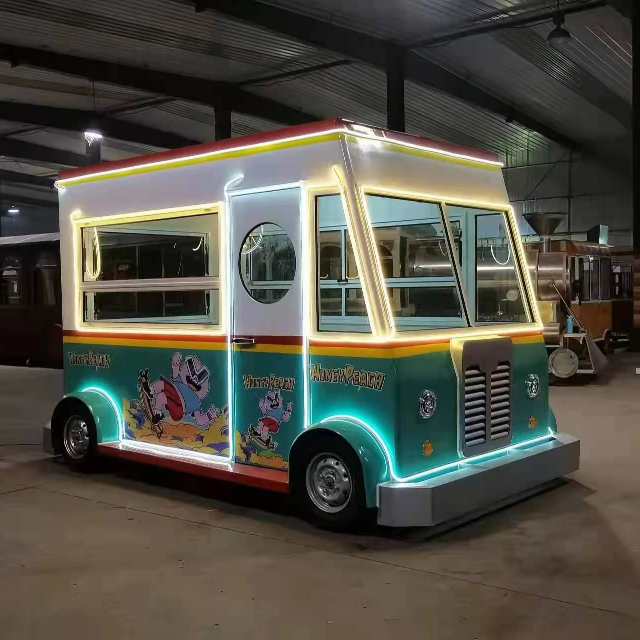 Sulong manufacture cheap discount mobile ice cream coffee barbecue beverage fast food truck mobile food trailer for sale