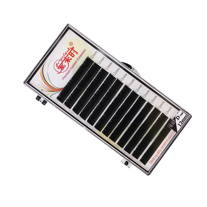 
Best Price Ellipse Flat Eyelash Extension Real Silk Lashes Individual Eyelash Extension 