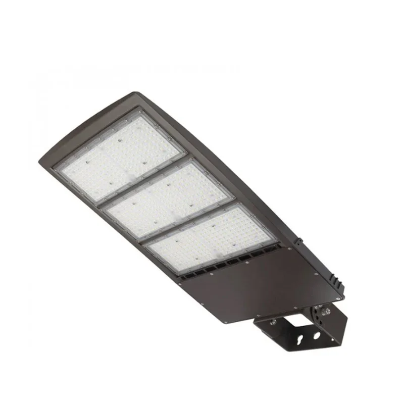 450W High Power LED Parking Lot Shoebox Light 100W 5000K Daylight 1-10V Dimm Commercial Street Security Light DLC UL Approved