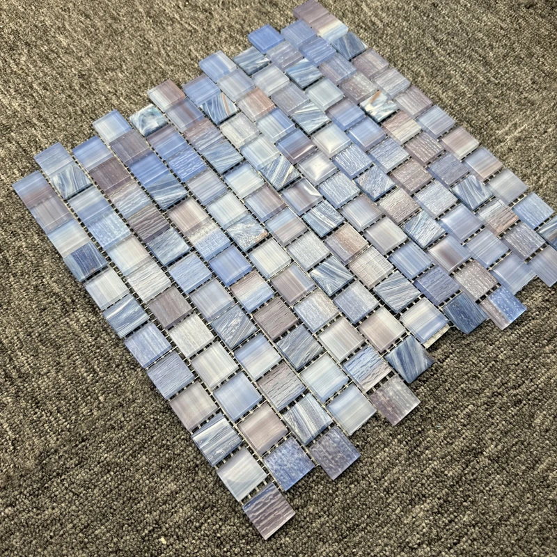 Hand-drown Modern Design Pool Mosaic for Hotel Application glass mosaic for swimming pool tile use for gym