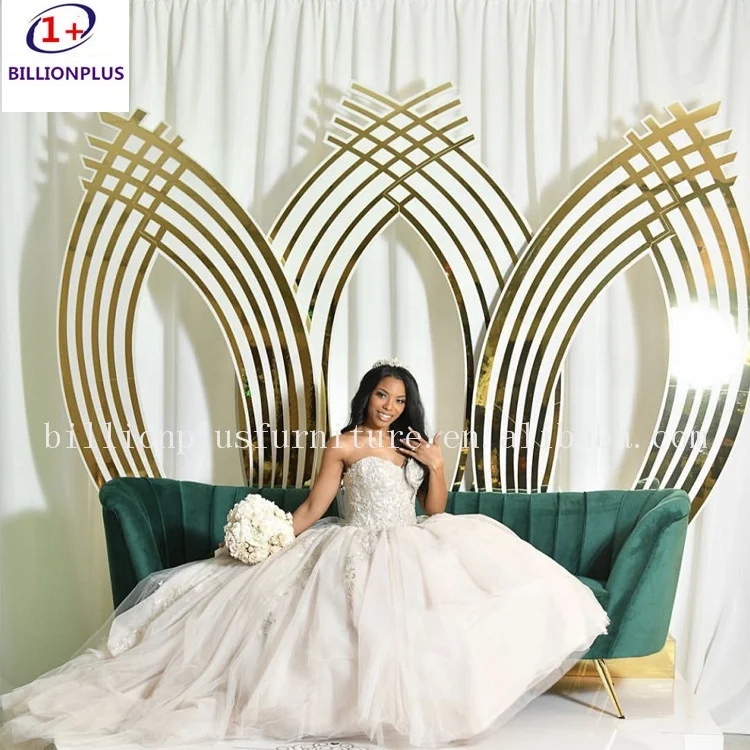 wedding stage Acrylic LED Decoration wedding stand backdrop for sale