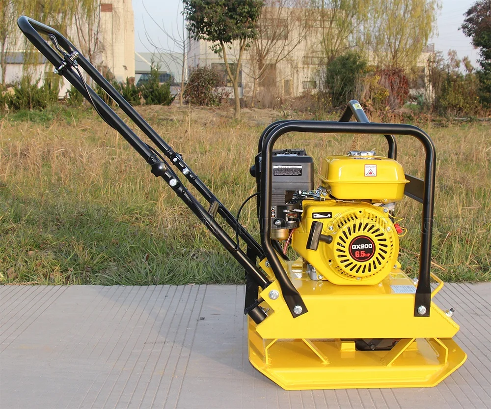 Poland Hot Sell Gasoline Gx160 Gx200 5.5HP 6.5HP 13kn 15kn 20kn Easy Use Vibrating Plate Compactor C80 C90 C100 80kg 90kg 100kg