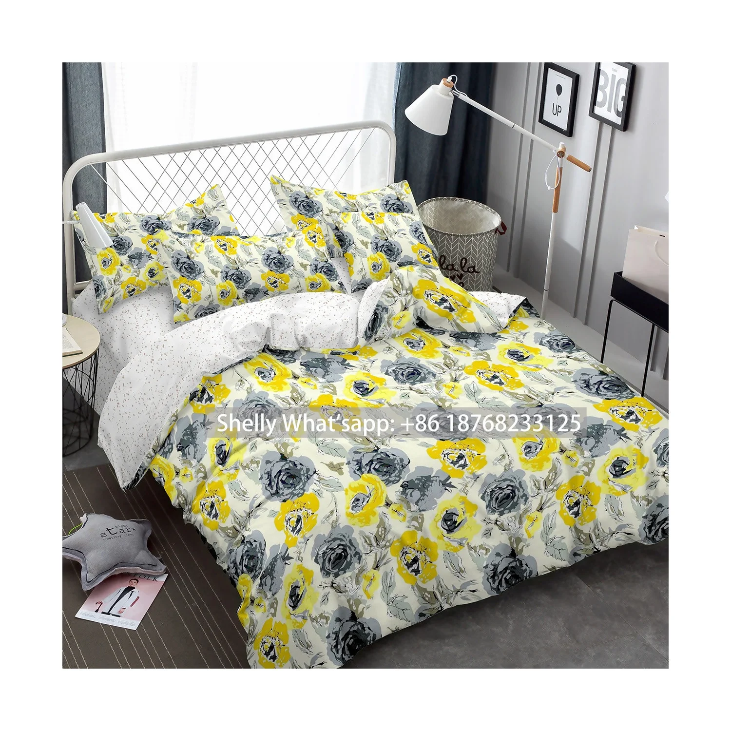 Factory price poly microfiber disperse packing in roll bed sheet fabric