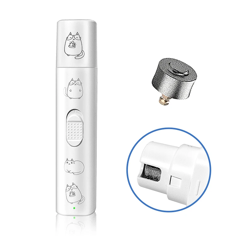 High Quality Professional Electric Rechargeable Automatic Painless Dog nail grinder trimmer Pet Nail Grinder Tool