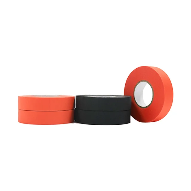 Car Wrapping Polyester Heat Resistance Wire Harness fabric pet cloth wire harness adhesive tape 19mm black