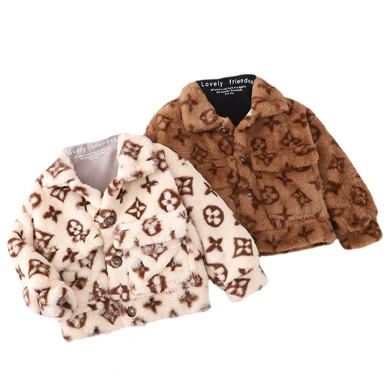 Hot Sale Fashion little Boys Warm Coat Children Winter Velvet Clothing Kids Thicken Outerwear