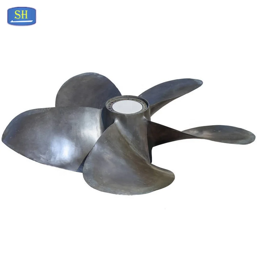 Highly-skewed bronze ship propeller passed by classification societies