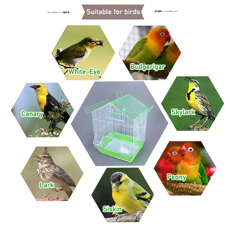 Wholesale Wrought Portable Chinese Large Aluminium Stainless Steel Iron Pet Bird Parrot Cage