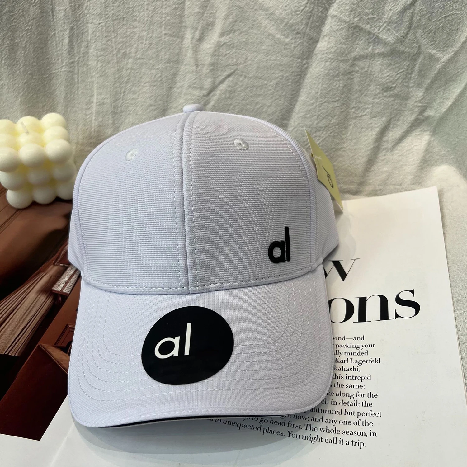 Wholesale AL O Summer Outdoor Sports Baseball Cap New Cotton Casual Professional Customized Premium Upgraded Yoga Hat