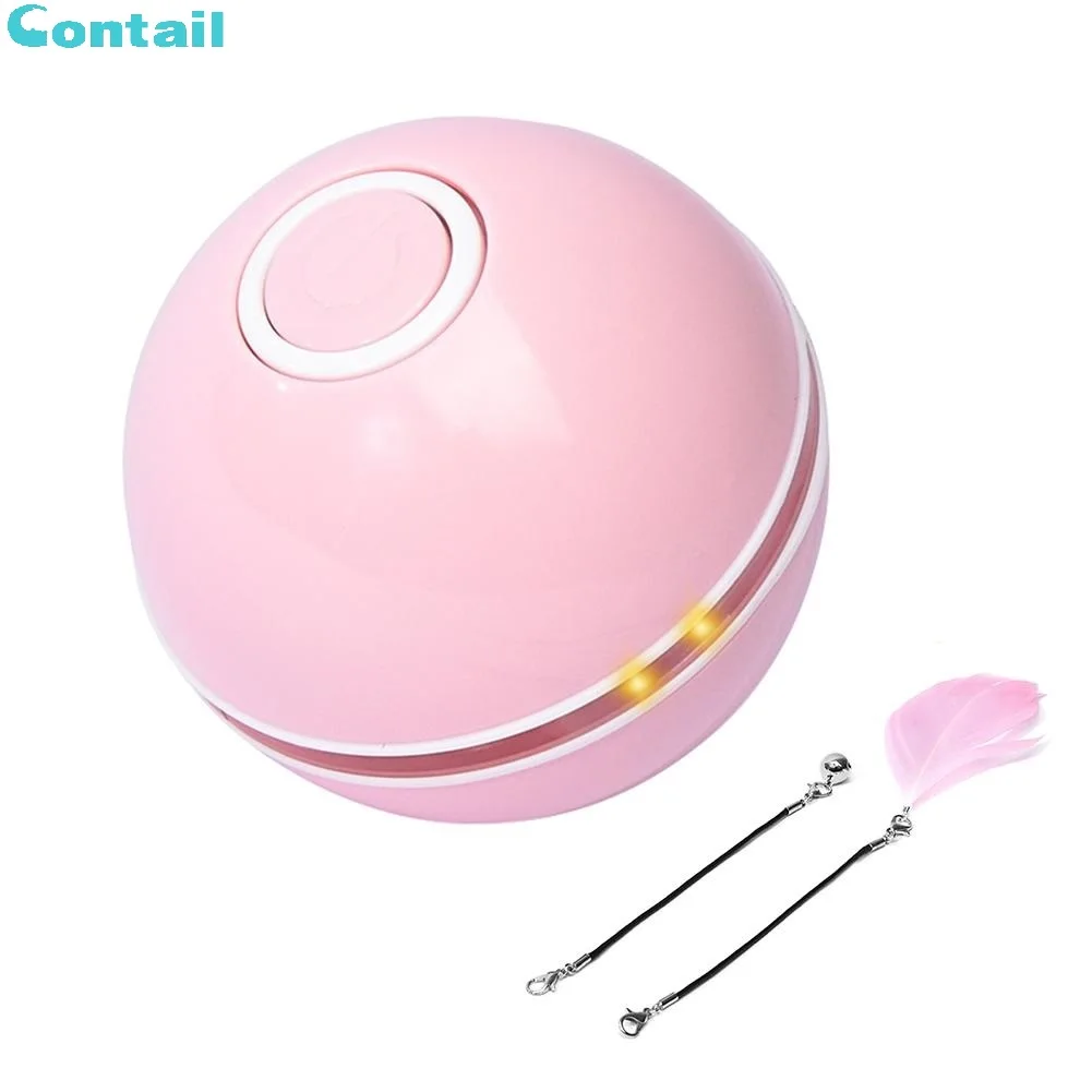 LED Magic Automatic Rolling Interactive Wicked Ball Chew robotic cat toy Roller Activation Electronic Pet Cat Smart toys