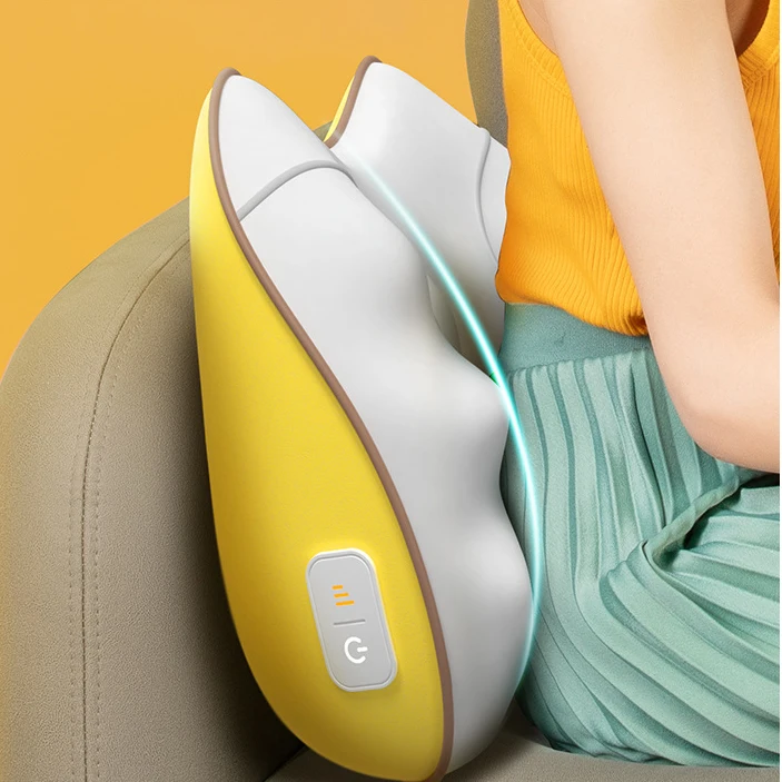 2022 Hot Selling Amazon Rechargeable The Curve Design 3D Kneading 8 Massage Head 3 Model Neck And Back Massager