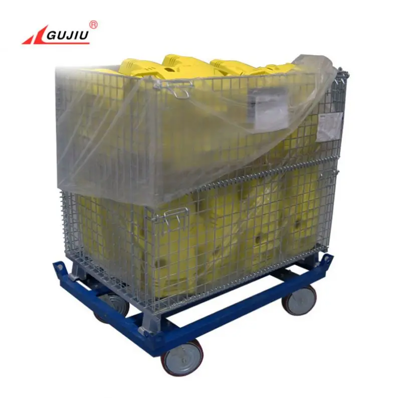 
Warehouse Mesh Electro-Zinc Wire Collapsible Welded Folding Steel Storage Cage Stackable Stillage 