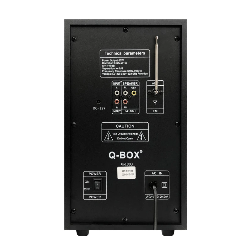 Q-BOX Q-1803 inch sound box karaoke speaker woofer with led light FOB Reference Price