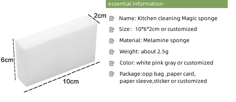 Magic Melamine Foam Sponge  With Scouring Pad,Reusable Chemical-Free No-Scratch Dual-Sided Scrub Sponge