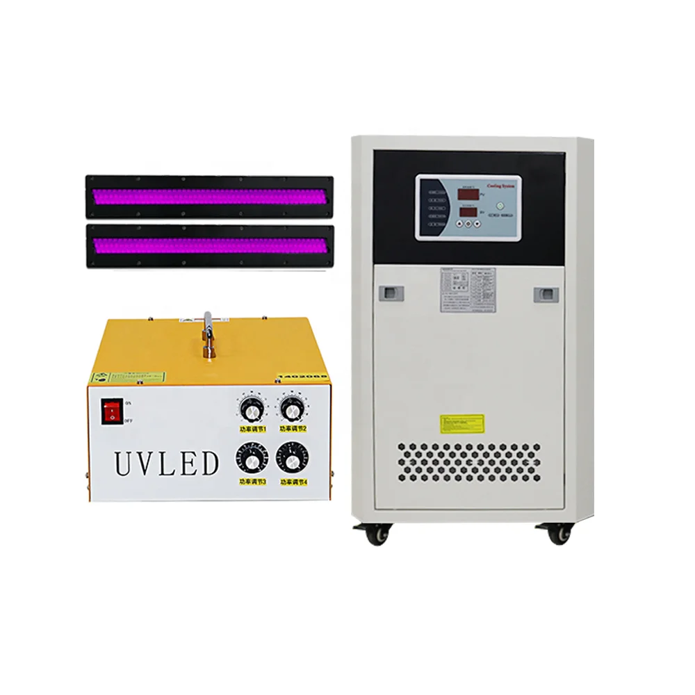 High power UV led curing lamp Docan/ HandTop Large format UV inkjet printer area 360mm*30mm 2KW silk screen printing ink drying