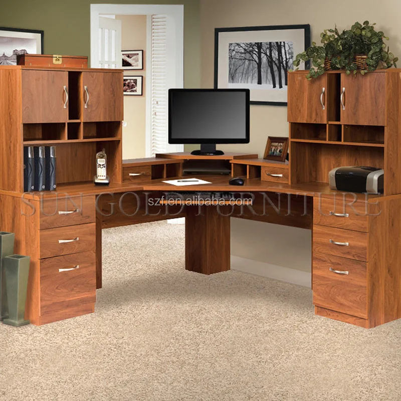 Light luxury atmosphere executive desk Wooden L-shaped modern fashion boss desk office furniture
