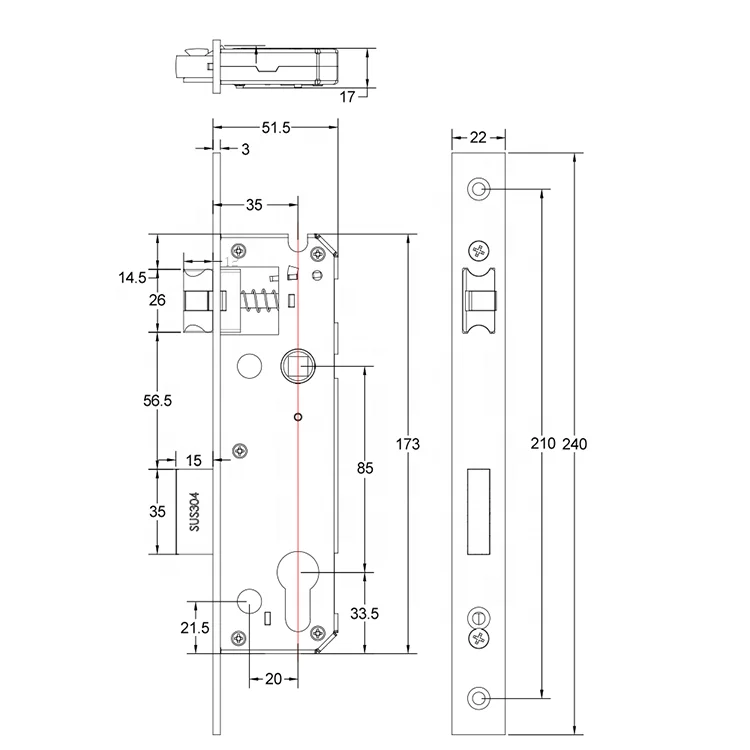 3585 электронный врезной замок корпус из нержавеющей стали xingfa дверь умный электронный врезной замок