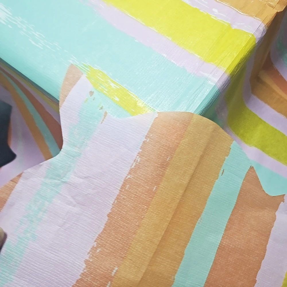 Factory custom color printed tablecloth painted disposable cotton paper tablecloth