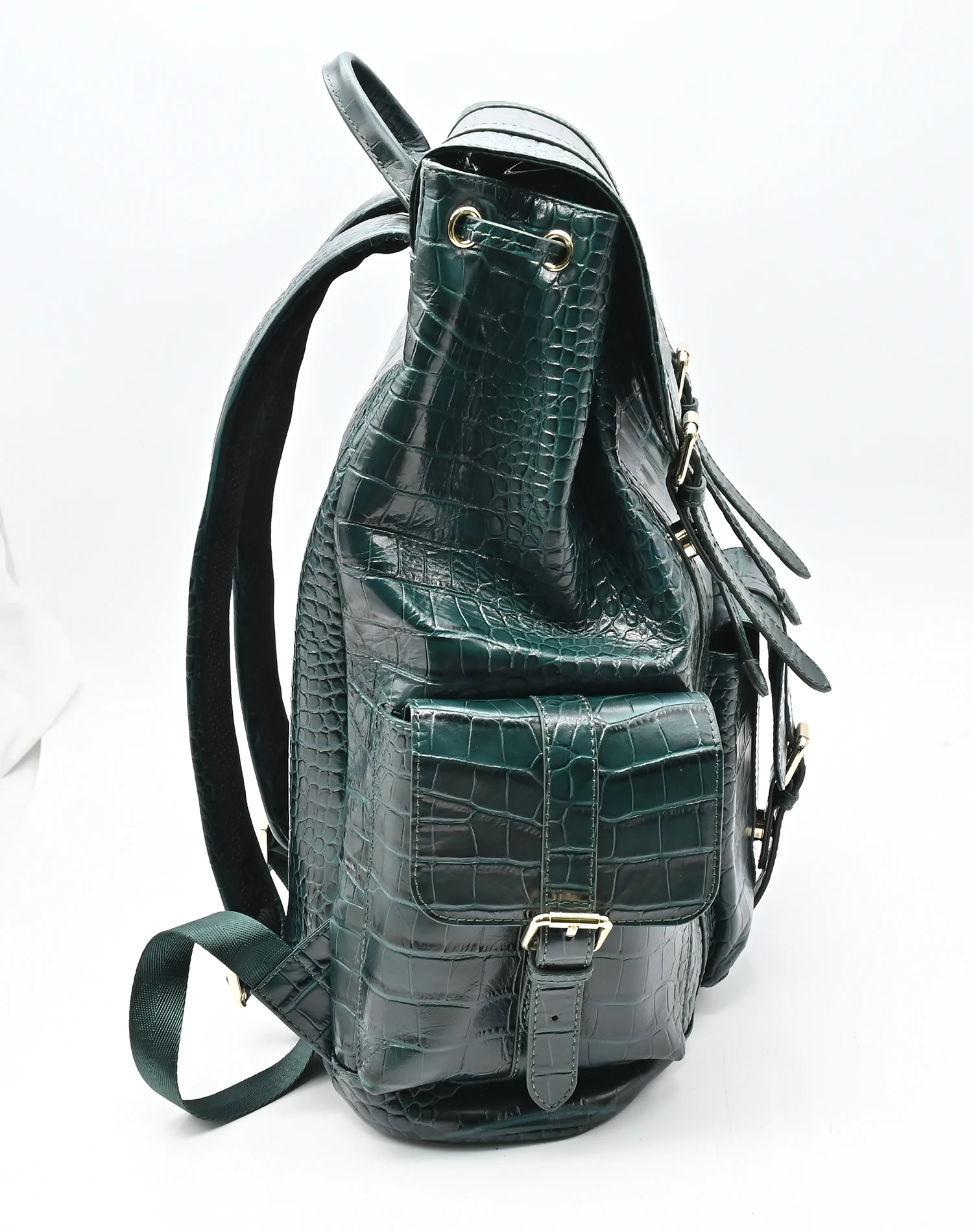 Luxury Designer College School Backpacks Crocodile Vegan Leather Travel Business Notebook Bag Laptop Backpack