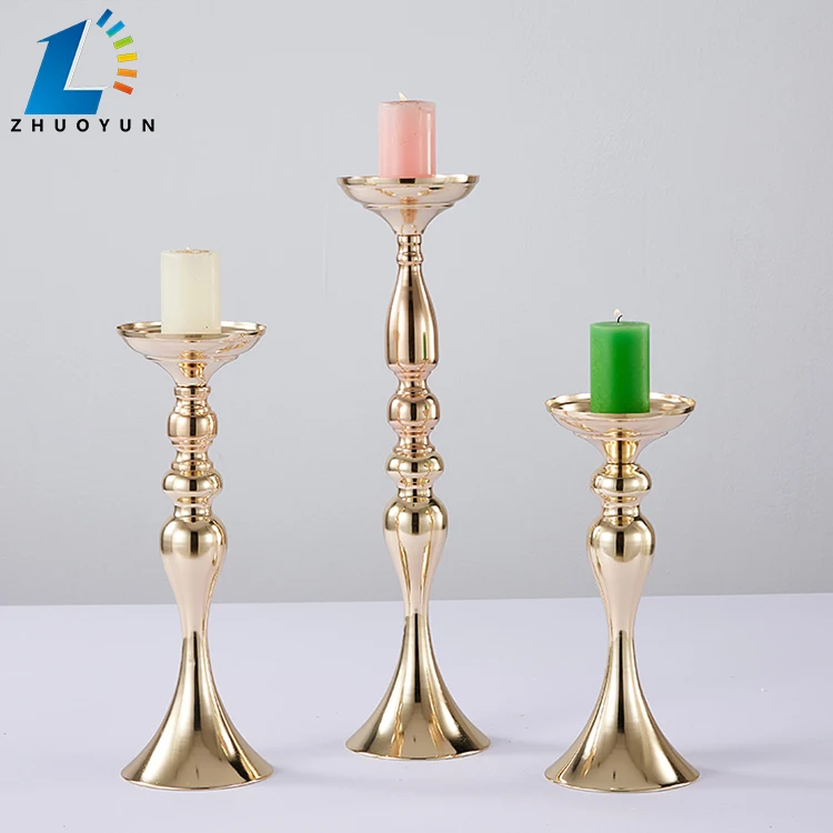 Wholesale Price Festival Party Wedding Decoration Table Centerpiece Gold Iron Metal Vase