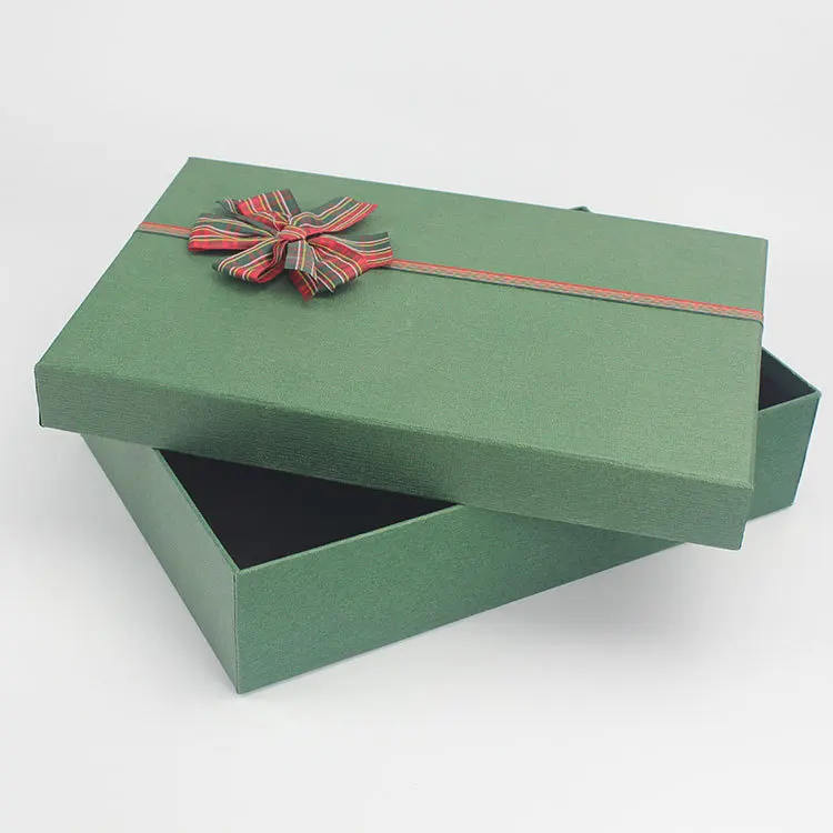 Custom digital Printing bow gift box high-grade pack clothing baklava pendant luxury anniversary package box