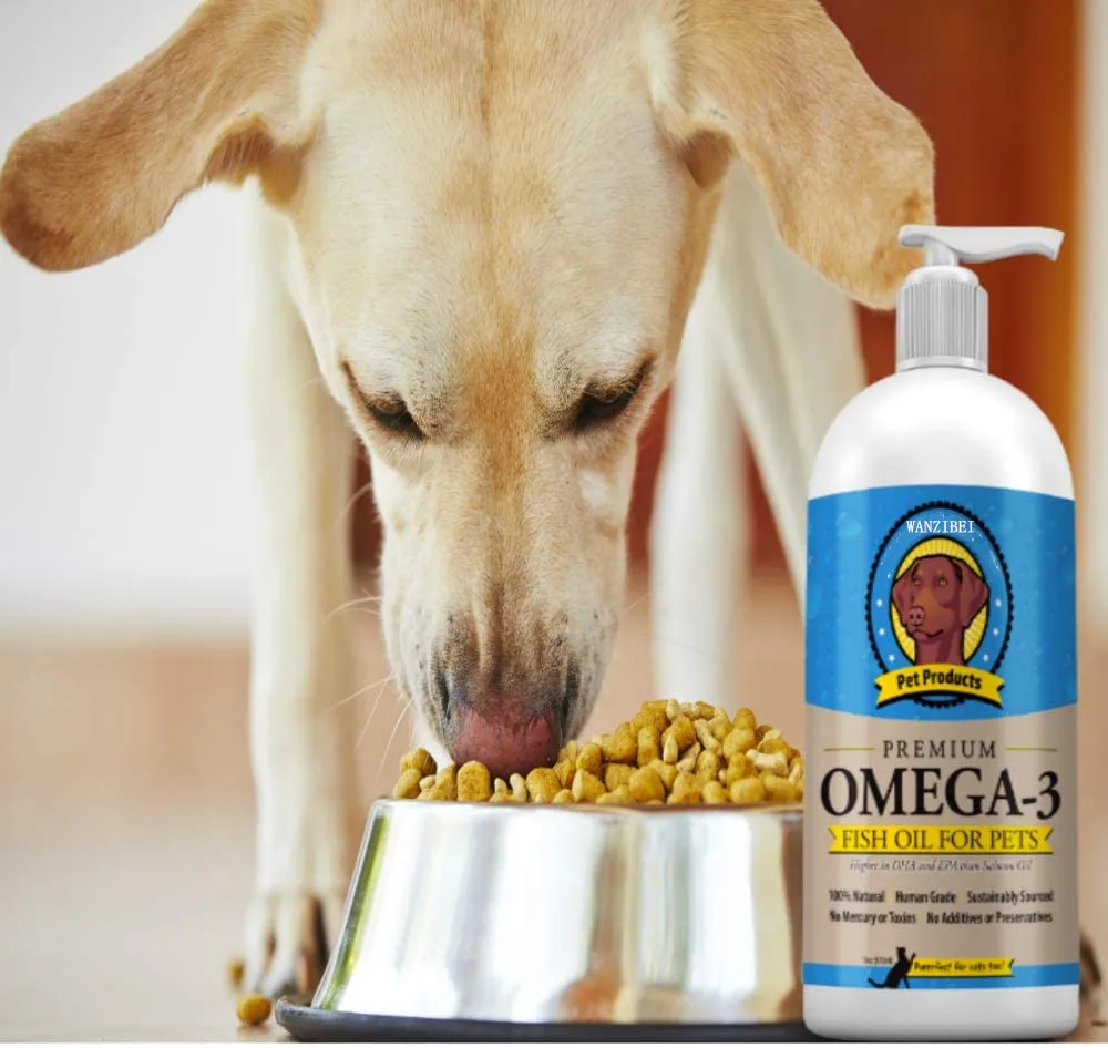 WANZIBEI Omega 3 Fish Oil for Dogs & Cats | All Natural Omega 3 for Dogs