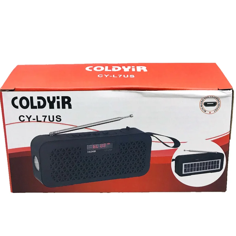 low price Solar charger Portable FM am sw  radio with USB slot, wireless blue tooth 5.0 LED light, solar panel