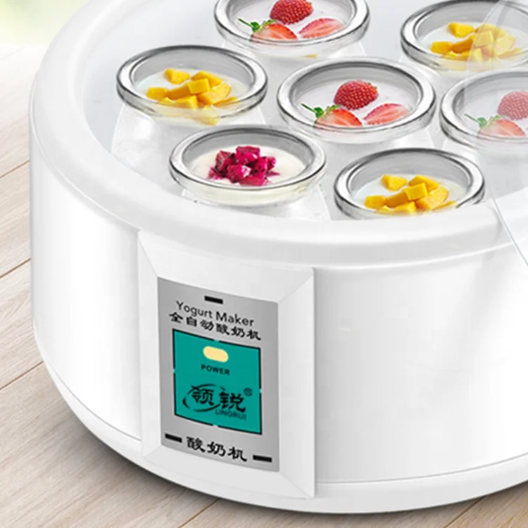 
1.5L glass cup LCD digital display commercial industrial plastic automatic electric yogurt maker 