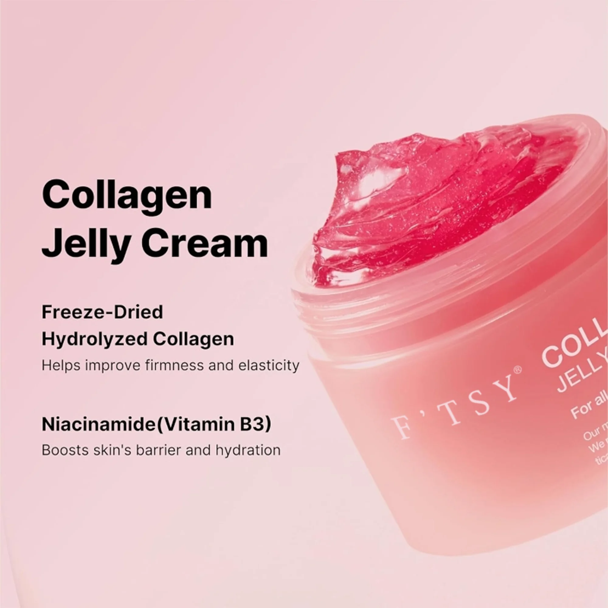 OEM LOGO Collagen Jelly Cream Daily Deep Hydrating Nourishing Firming Reduce Wrinkles Korean Skin Care Face Cream