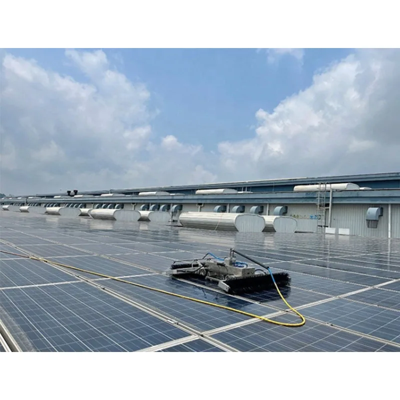 Latest Autonomous Ai Detective Navigation Roof Electric Extendable Rotating Brush Solar Panels Cleaning Equipment