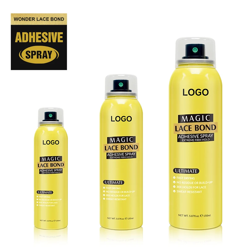 Custom OEM Wig Melting Spray Waterproof Adhesive Wig Glueless Spray Best Lace Melting Spray For Wig Adhesive