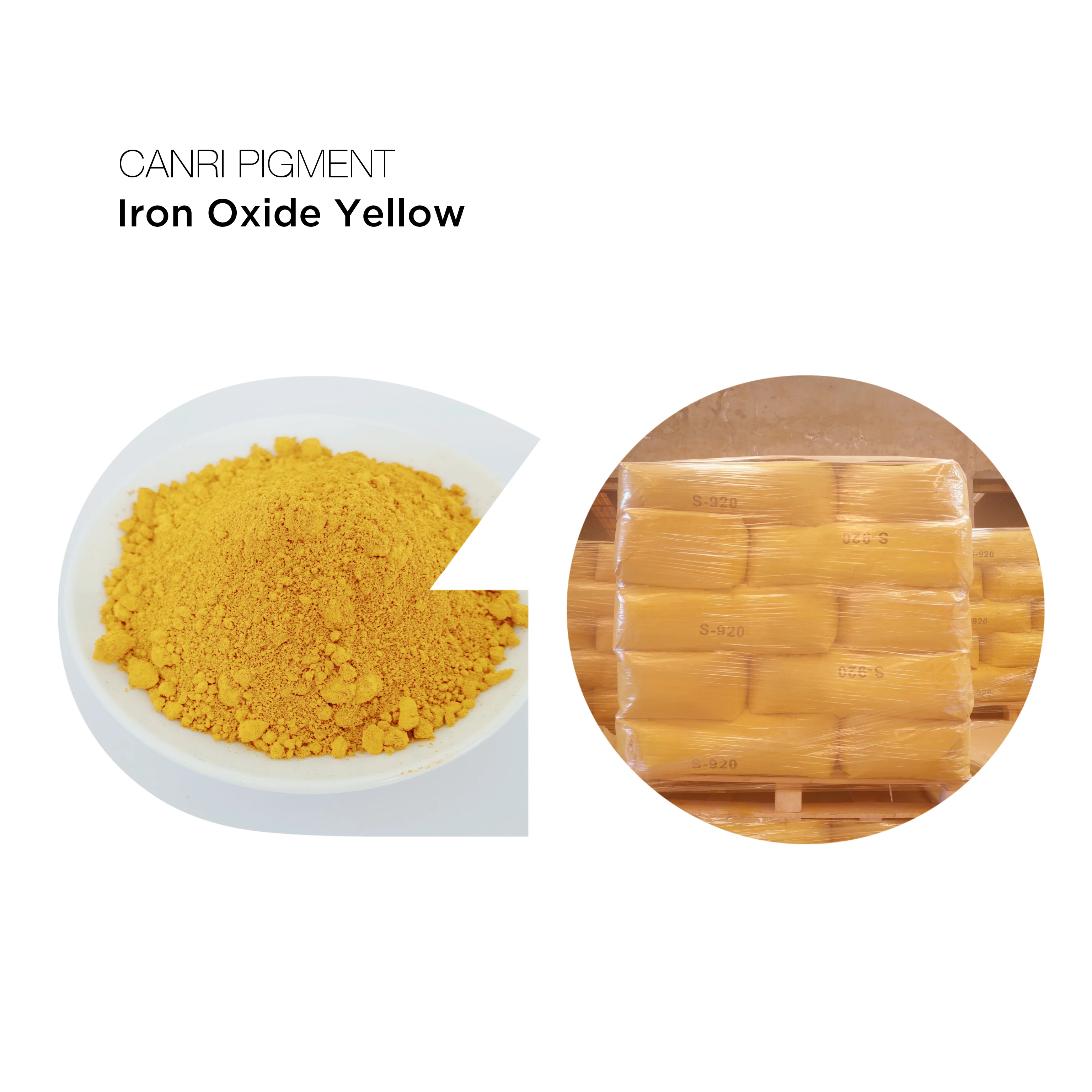 Manufacturers supply iron oxide yellow exterior wall paint with inorganic powder 313