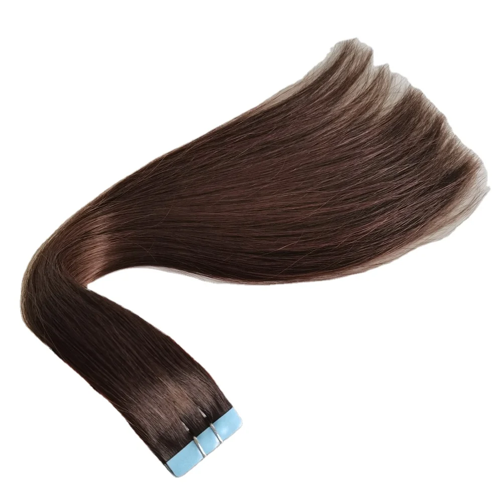 European Double Drawn Russian High Quality Natural Remy Human Hair Tape Hair Extension