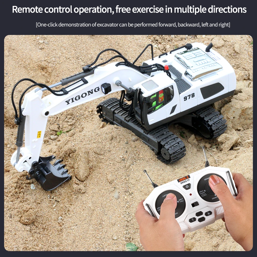 RC Car Children Toys Remote Control Kid Car Toys Radio Control Excavator Dump Truck Bulldozer Electric Car Toys