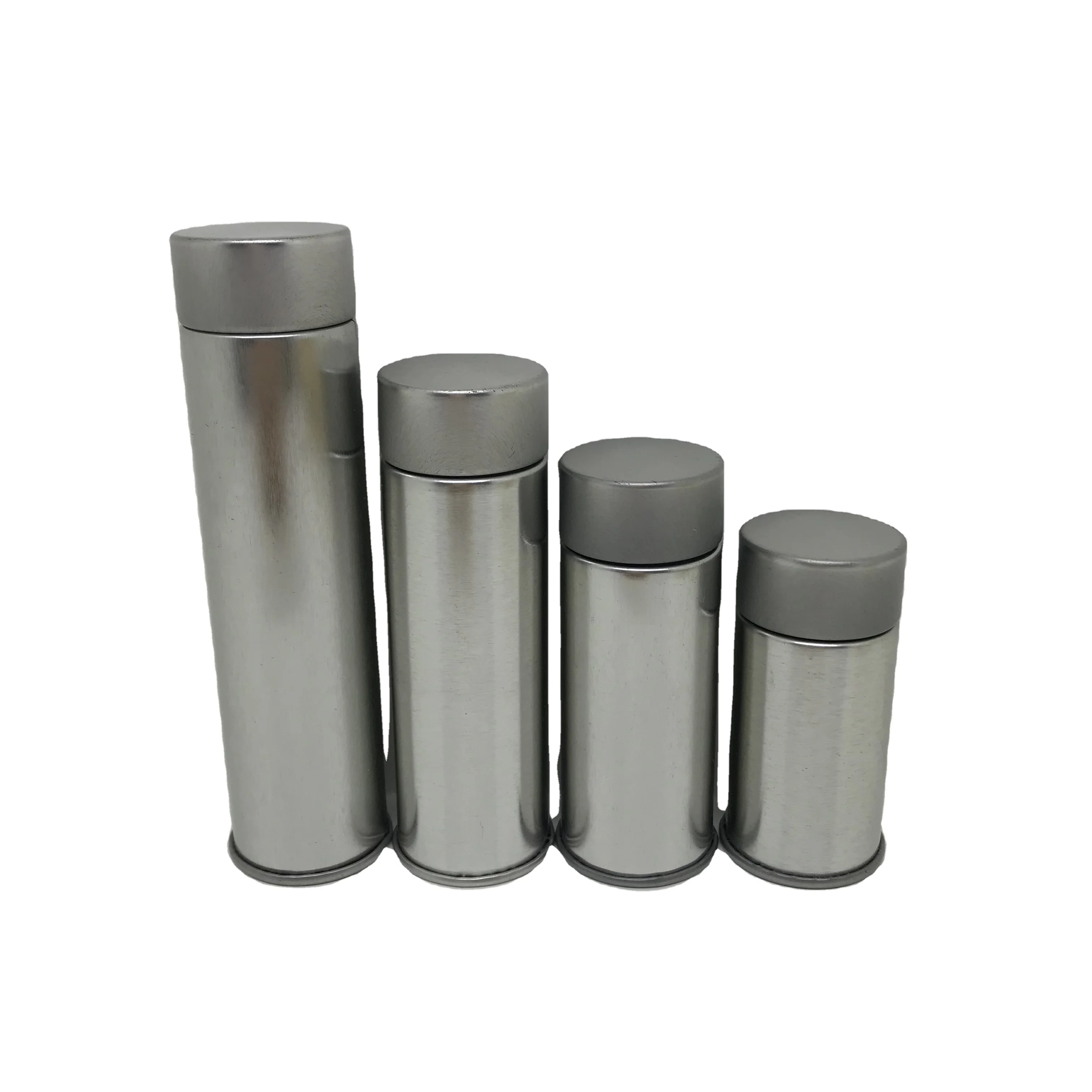 Hot sale child proof metal tin jar with air tight press and screw top lid child resistant tin bottle packaging