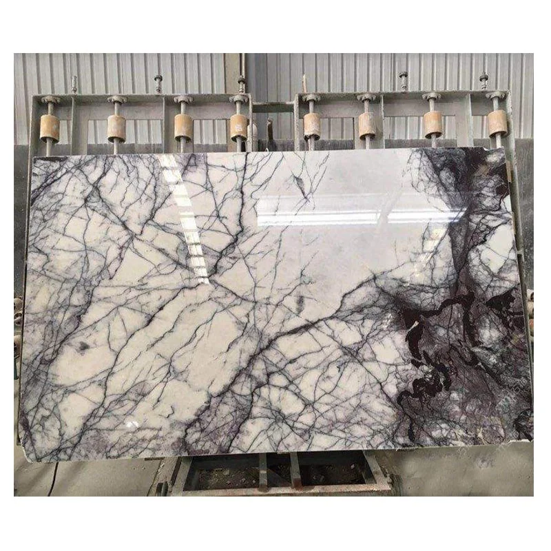 lilac marble with purple veins White Lilac white Marble Slab