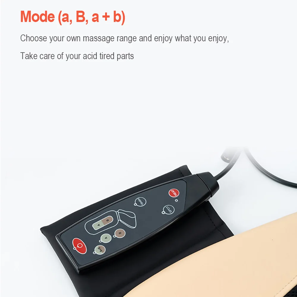 2020 New Kneading Massage Cushion Back Massager Cushion with Heating Air Compress Massage Chair car