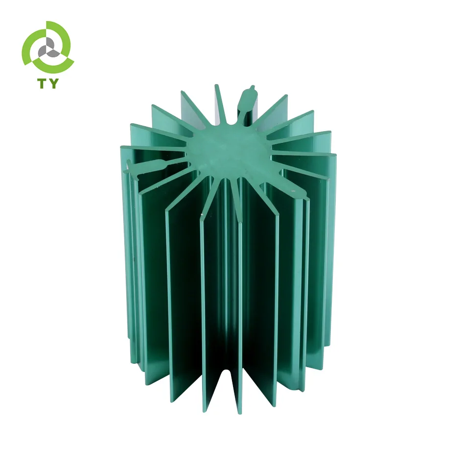 
 Пользовательский ODM экструзионный алюминиевый светодиодный светильник радиатор круглый радиатор  