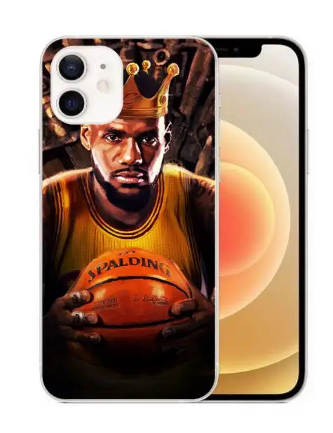 Custom design logo Basketball Europe and the star LeBron James case for iphone X XR 7/8 12 13 pro max phone cover