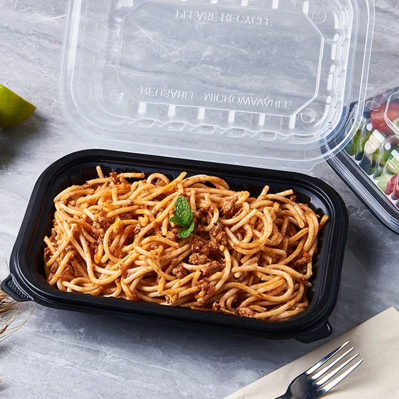 Wholesale Price 1 3 Compartment Disposable Plastic Dual Color PP Food Container for Food Takeaway