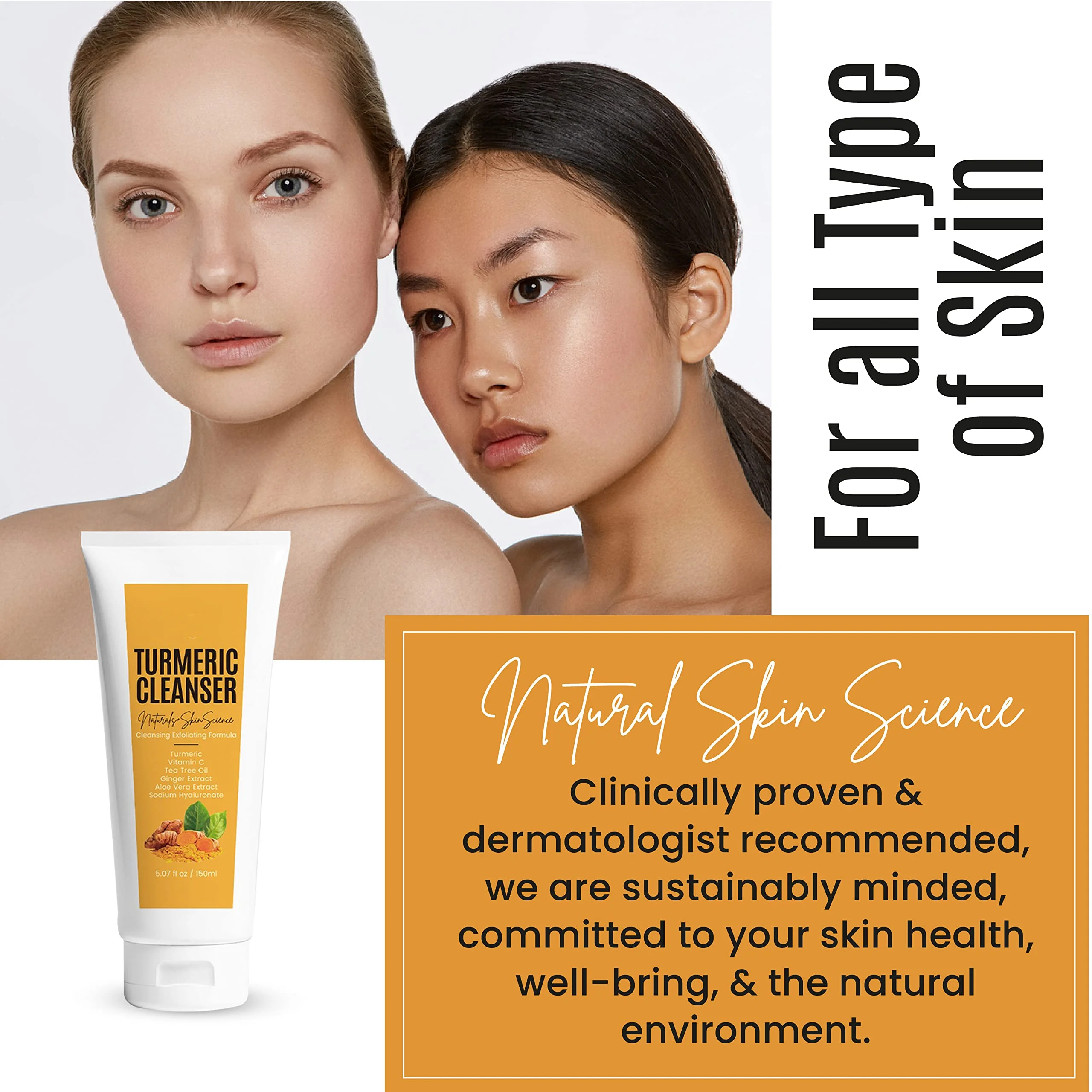 OEM ODM Deep Cleansing Foaming Turmeric Honey Face Wash Cleanser Acne Treatment Organic Moisturizing Turmeric Gel Facial Wash