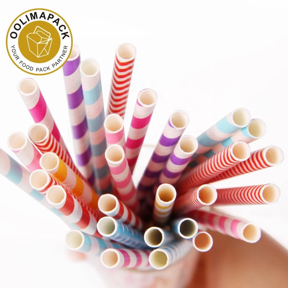 drinking straw wrap paper