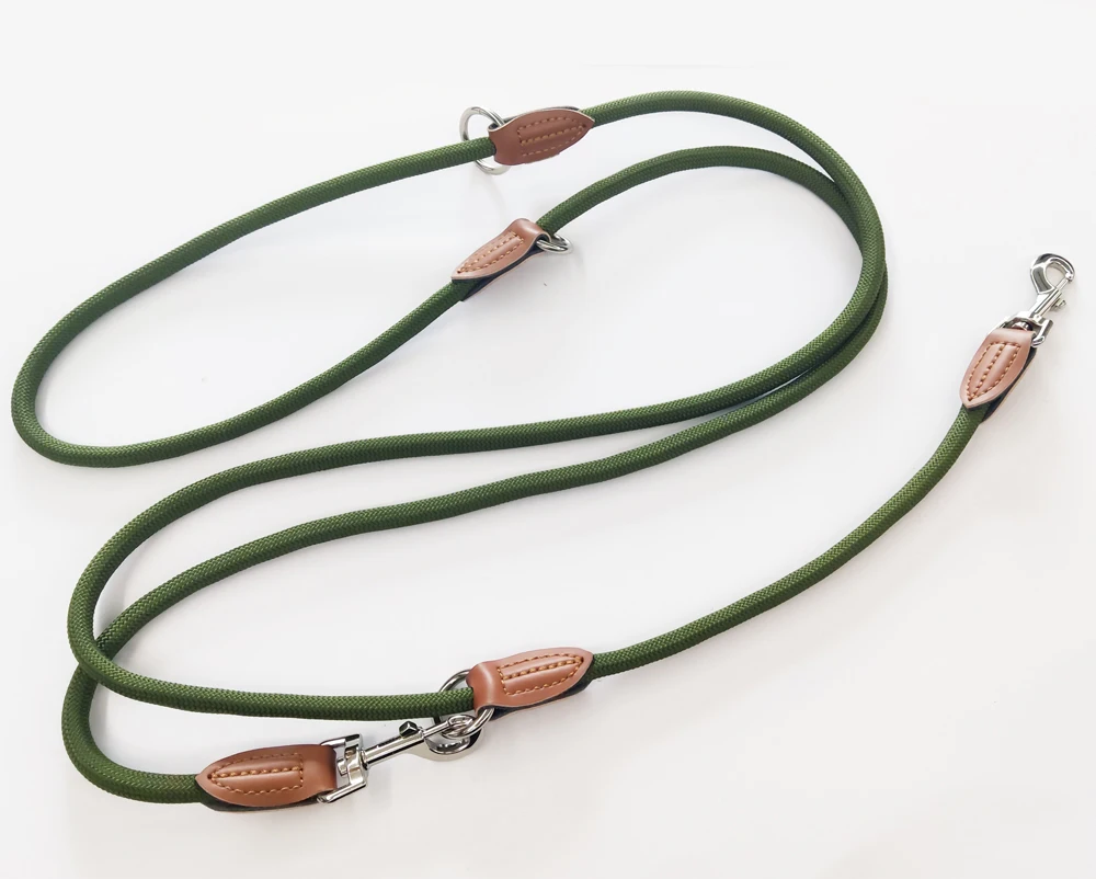 Multi Function Pet Outdoor Lead No Hands Round Nylon Leashes Rope Dog Leash